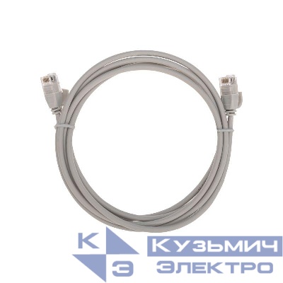 Патч-корд U/UTP CAT 6A (10G) RJ45-RJ45 28AWG LSZH сер. 2м Rexant 02-0380-2