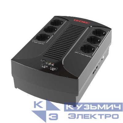 Источник бесперебойного питания ИБП Info PDU 800В.А Schuko (6) USB для зарядки (2) USB + RJ11 DKC INFOPDU800