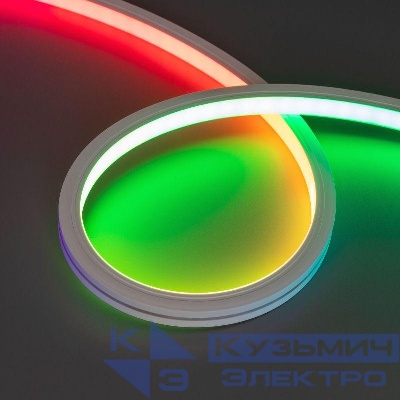 Лента светодиодная SPI MOONLIGHT-TOP-B84-13x12mm 24V RGB-PX7 18Вт/м IP67 wire x2 герметичная силикон (уп.5м) Arlight 041016