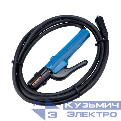 Кабель сварочный КГ 1х16 200А СКР 10-25 с электрододержателем 3м Rexant 16-0753