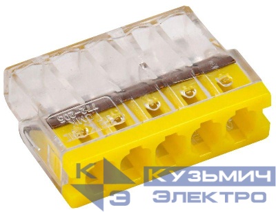 Клемма строительно-монтажная СМК 772-205 (уп.4шт) IEK UKZ30-205-004