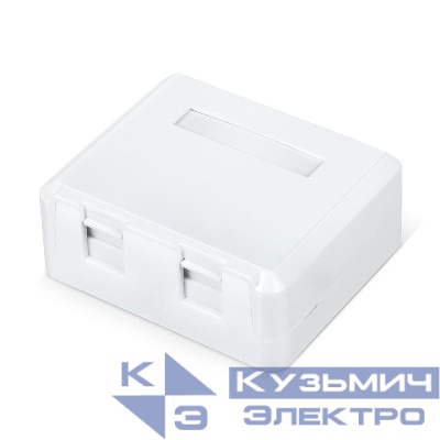 Корпус настенной розетки WR-MB-2 для установки 2-х вставок типа Keystone Jack бел. WRline 505220