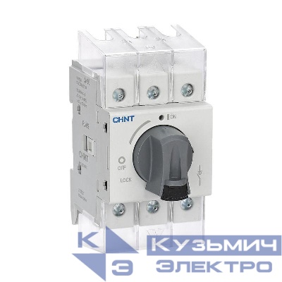 Рубильник 3п NF2-100/3DIR 3P 100А со стандарт. ручкой на DIN-рейку или монтаж. плату CHINT 324164