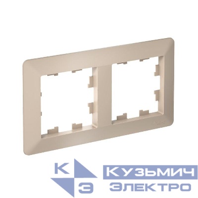 Рамка 2-м AtlasDesign Air песочн./дым. бел. SE ATN221202