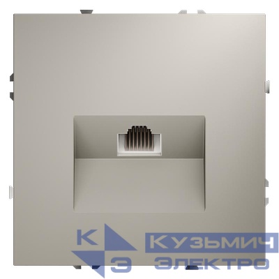 Розетка компьютерная 1-м СП S70 RJ45 кат.6 механизм кашемир Voltum VLS060103