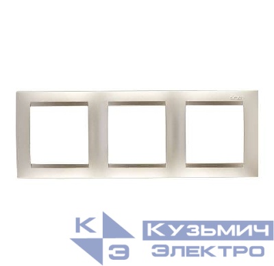 Рамка 3-м Simon15 шампань Simon 1500630-034
