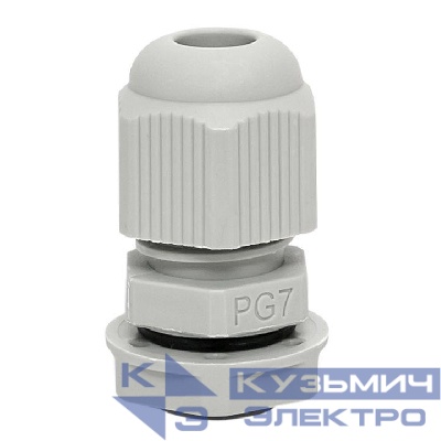 Сальник PG7 d3-6.5мм (d отверст. 13мм) IP54 (уп.4шт) PROxima EKF plc-pg-7-4-r