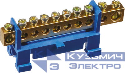 Шина нулевая на DIN-изоляторе "Стойка" 6х9-10 Navigator 71182