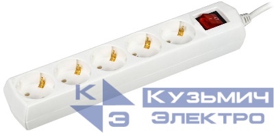 Удлинитель 5х7м с заземл. 10А IP20 У05В 2P+PE 250В 3х1 GENERICA WYP10-10-05-07-ZK-G