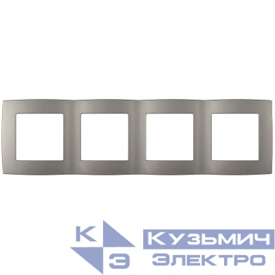 Рамка 4-м Эра12 12-5004-16 титан Эра Б0065741