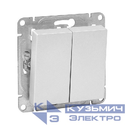 Выключатель проходной 2-кл. СП Эпика механизм алюм. EKF UP1-SWA-21