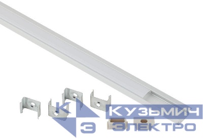 Комплект с врезным анодир. профилем с фланцем CAB251 21х6мм 2м 2206 Эра Б0039464