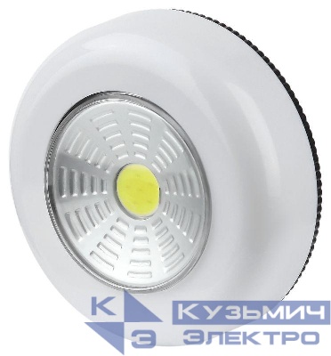 Фонарь светодиодный подсветка SB-101 пушлайт (СОВ 3хААА 1шт в пак.) бел. Трофи Б0052747