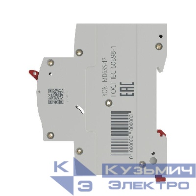 Выключатель автоматический модульный 1п D 63А 4.5кА YON max MD63S YON MD63S-1PD63