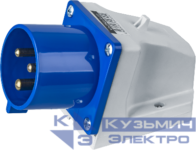 Вилка стационарная 32А 2P+PE IP44 14 321 NCA-SR523-32-220 Navigator 14321
