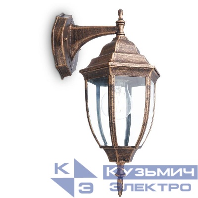 Светильник PL6002 60Вт E27 230В садово-парковый черн. зол. FERON 11894