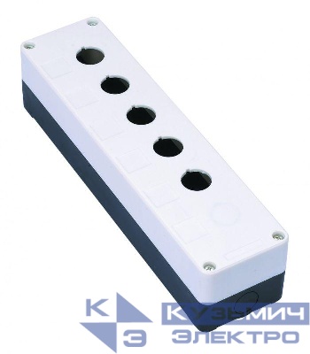 Пост кнопочный 5-м КП-101 d22мм с кабел. вводом для устройств сигнализации и управления пластик. бел. DEKraft 25505DEK