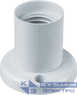 Патрон потолочный E27 14 017 NLH-PL-W2-E27 прямой пластик бел. Navigator 14017