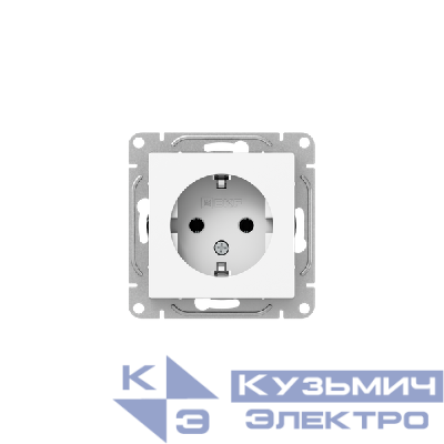 Розетка СП Эпика 16А с заземл. без защ. шторок механизм бел. EKF UP1-SOW-110 0