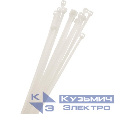 Хомут кабельный PCT 4.8х250-100WH PA6.6 (уп.100шт) JazzWay 5054004
