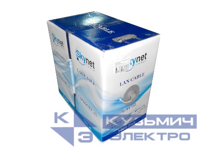Кабель Skynet Light FTP2 cat.5е, одножильный, 305м, Cu, серый
