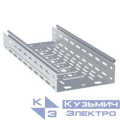 Лоток листовой перфорир. 300х50 L3000 сталь 1мм EKF L5030001-1