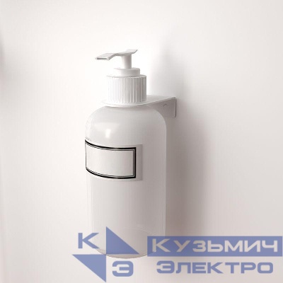 Держатель дозатора для жидкого мыла и шампуней на 1 флакон настенный бел. Rexant 38-0698