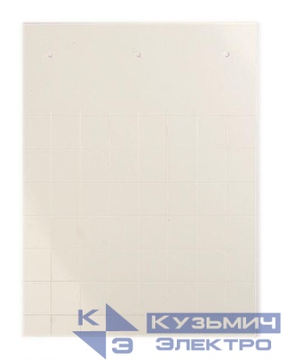 Табличка полужесткая клейкое основание ПВХ-0.5 бел. (уп.240шт) DKC TAS2715AW