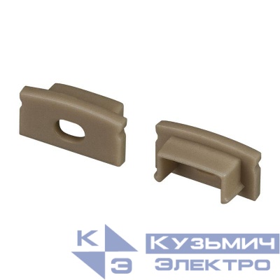 Заглушка LINE-1708 OLIVE GREY с отверстием пластик Arlight 038632