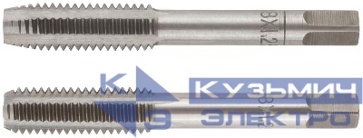 Метчик метрический легированная сталь набор 2шт м8х1.25мм (уп.2шт) FIT 70845
