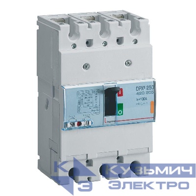 Выключатель автоматический 3п 100А 25кА DPX3 250 400В термомагнитн. расцеп. Leg 420205