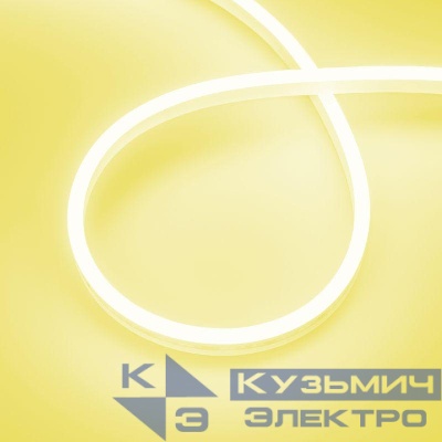 Лента светодиодная AURORA-PS-A120-12x6mm 24V Yellow 10Вт/м IP65 2835 герметичная (уп.5м) Arlight 036682