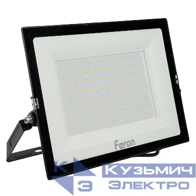 Прожектор светодиодный LL-924 200Вт 6400К IP65 AC 220В/50Гц 2835SMD черн. FERON 29499