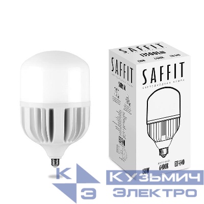 Лампа светодиодная SBHP1150 150Вт T160 6400К E27-E40 230В SAFFIT 55144