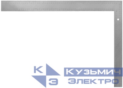 Угольник столярный цельнометаллический рифленая шкала 400х600мм FIT 19634