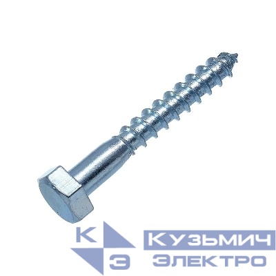 Шуруп сантехнический 6.0х70 цинк. DIN571 (уп.40шт) коробка СТРОЙМЕТИЗ UTORM2170504