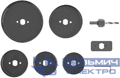 Набор пил круговых Профи 68 -127мм 5шт (68 72 82 102 127мм) в кейсе FIT 36764