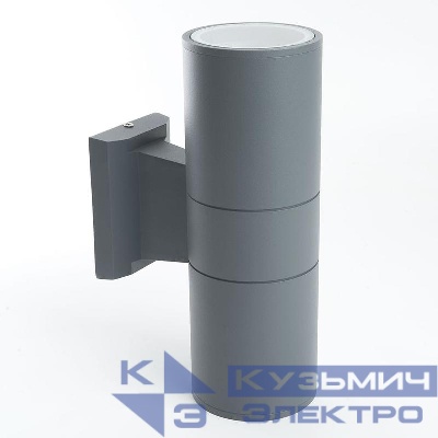 Светильник DH0702 2хE27 230В садово-парковый на стену сер. FERON 06295