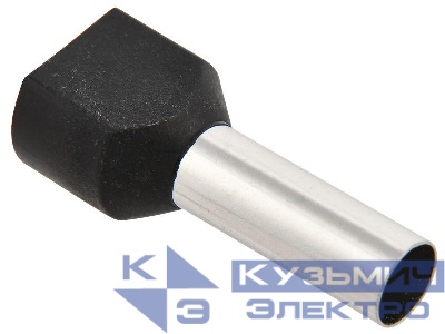 Наконечник НШВИ(2) 6.0-14 черн. (уп.20шт) IEK UTE10-4-D6-0-100