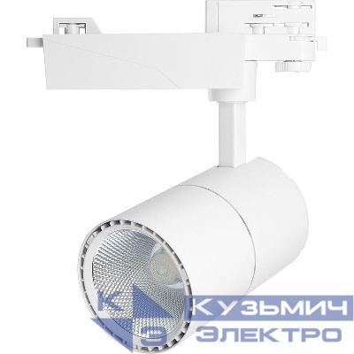 Светильник светодиодный трековый AL103 MarketBright 30Вт 4000К 2700лм 35град. на шинопровод 3ф со встроен. драйвером бел. FERON 41601