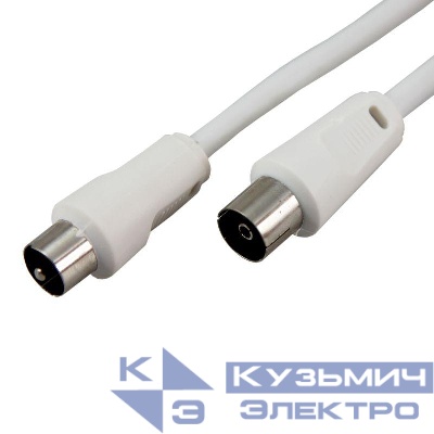 Шнур TV Plug - TV Jack 15м бел. Rexant 18-0008