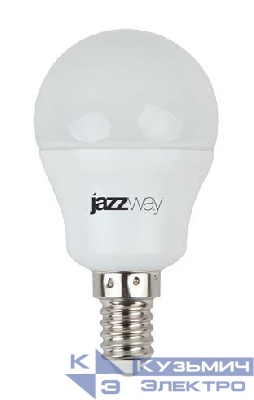 Лампа светодиодная PLED-SP 7Вт G45 шар 3000К тепл. бел. E14 540лм 230В JazzWay 1027856-2