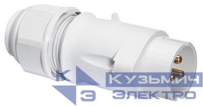 Вилка панельная 16А 3п 2P+PE 12ч IP44 55 Quick-Connect Bals 4429