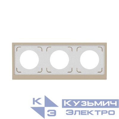 Рамка 3-м KANT IP44 ванильн. марципан DKC 7015946