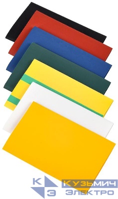 Набор трубок термоусадочных нг-LS 40/20 100мм 7 цветов по 3шт IEK UDR10-040-020-021-S