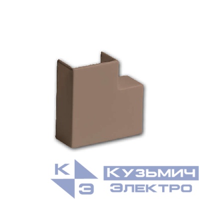 Поворот 90град. для кабель-канала РКК 16х16 корич. Ruvinil ПВР-16х16-К