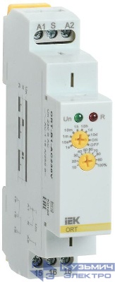 Реле задержки выключения ORT 1 контакт 230В AC IEK ORT-B1-AC230V