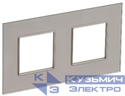 Рамка 2-м SKANDY SK-F22Sh стекло шампань IEK SK-M22-G-K37