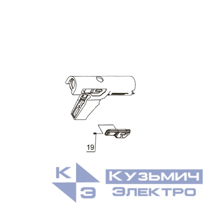 Запчасть №19 для FD301R. Нажимная пружина панели регулятора