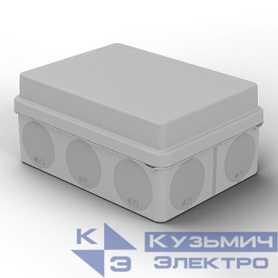 Коробка распаячная для прямого монтажа ОП HF 150х110х70 IP67 (мембранные вводы) Rexant 28-3080